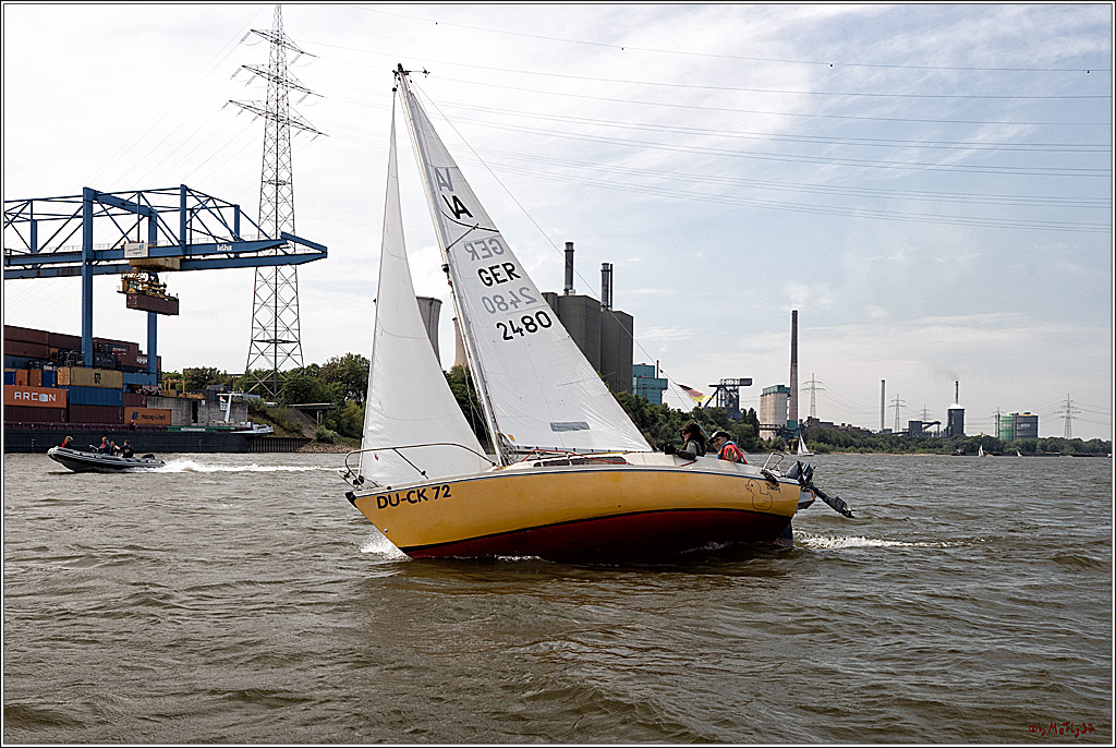 100 Jahre Rheinwoche 2022 - 3. Wettfahrt Duesseldorf  - Duisburg, 04.06.2022,